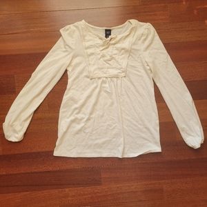 White Cream GAP long sleeve top blouse